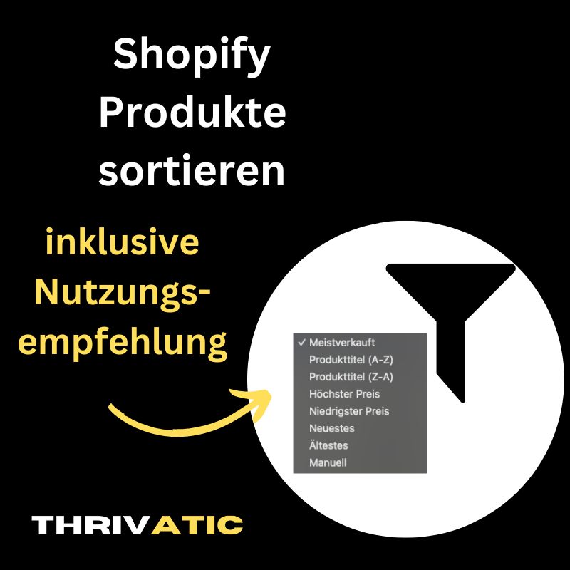 Beitragsbild - Shopify Produkte sortieren