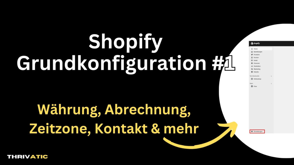 Shopify Grundkonfiguration Nummer 1