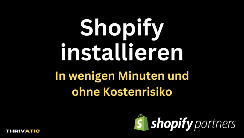 Shopify installieren Anleitung Beitragsbild